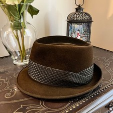 Brown 7 Size Vintage Hats for Men for sale | eBay
