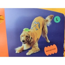Boots  Barkley Pumpkin Sweatshirt Large Orange Reflective Halloween Dog Coat