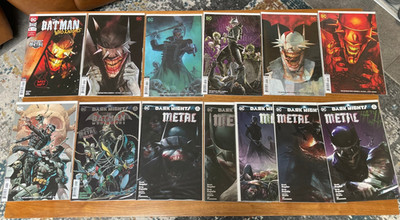 Batman Who Laughs & Batman Dark Knights Metal sets with Variant Foil VF