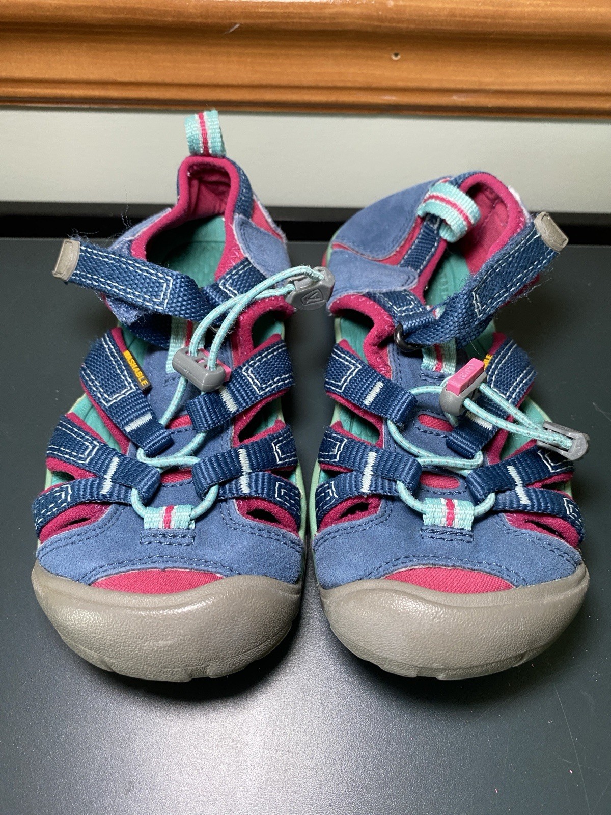 Keen Toddler Girls Sandals Water Shoes Size 11 Blue Pink