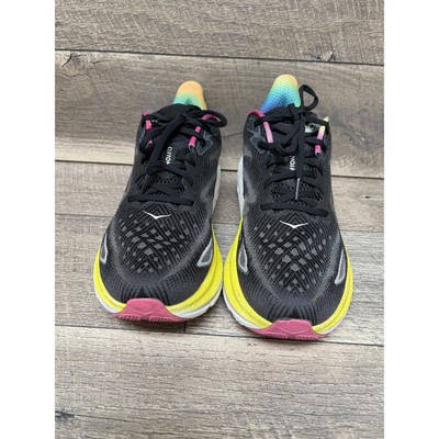 Size 10 - Hoka One One HOKA Clifton 9 Black Rainbow for sale  display picture 3