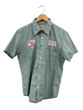 WACKO MARIA Short Sleeve Shirt M Polyester GRN All Over Pattern