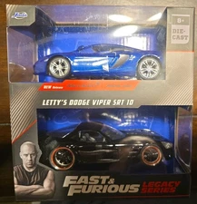JADA TOYS 1/32 - MCLAREN MP4 12C & DODGE VIPER TWIN PACK FAST AND FURIOUS 35694