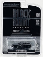 GreenLight 1970 Ford Bronco Black Bandit Collection - 27750 NRFP Black 1:64