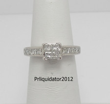 1CT Natural Diamond Engagement Wedding Anniversary Bridal Ring 14K White Gold