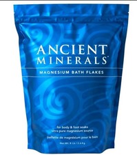 Ancient Minerals Magnesium Bath Flakes, 8 lbs, Natural Salt Soak for Wellness