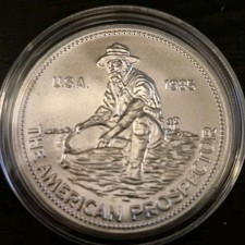 1985 Engelhard 1 oz Silver Coin - AMERICAN PROSPECTOR 999+ Silver round (IN CAP) 87.99 per troy oz