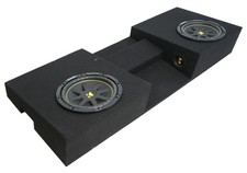 Subwoofer Kicker 43C104 10" compatible con Toyota Tacoma 05-15 doble cabina doble subcaja
