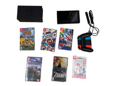Nintendo Switch 32GB Gray Console with Neon Red and Neon Blue Joy
