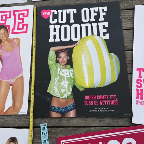 Lot Of 25 Authentic Victoria's Secret Posters Andrea Lima? Bra Pink Store Angels - Picture 14 of 24