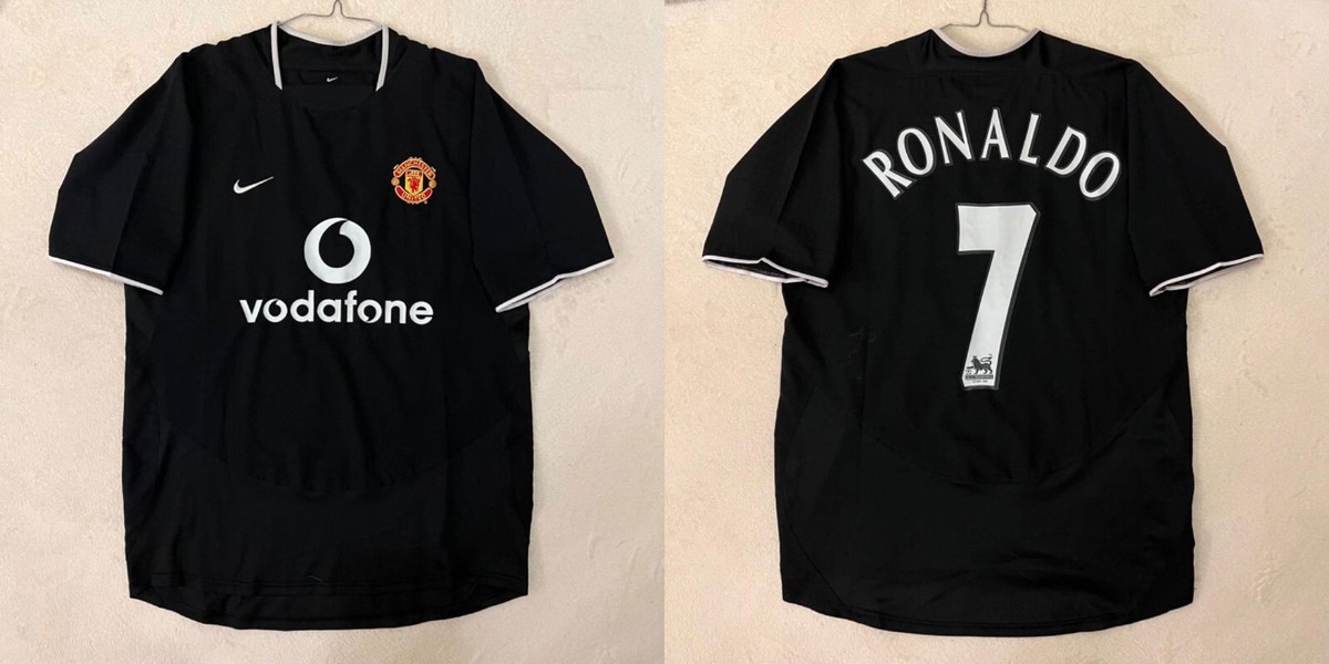 RONALDO #7 Manchester United M 2003/2004/2005 Away Jersey RONALDO #7 Manchester United M 2003/2004/2005 Away Jersey