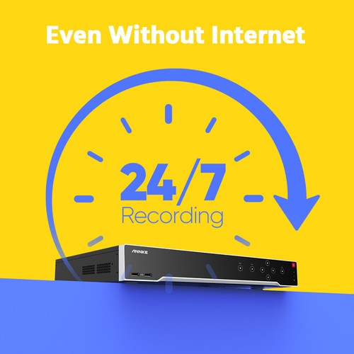 ANNKE 32CH 12MP NVR 4K Audio AI POE Security IP Camera System Color Night Vision - Picture 12 of 20