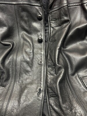 Oakwood Classic Size Large Black Genuine Leather Biker Oakwood Classic Size Large Black Genuine Leather Biker