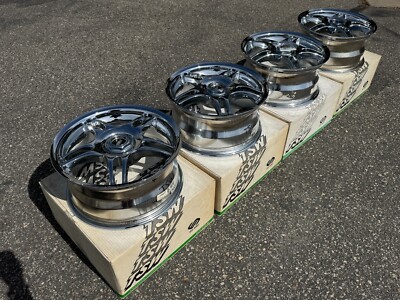 16'' TSW BLADE HONDA 4X114.3 VINTAGE CHROME WHEELS RIMS SPOON WEDS DESMOND BBS