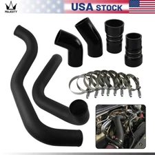 3" Intercooler Pipe & Boot Kit For 02-04 GM GMC 6.6L LB7 Duramax Diesel Black