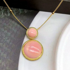 gorgeous new design natural pink conch pearl pendant 925s t 