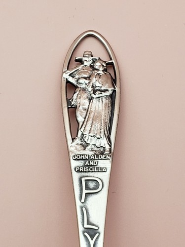 Vintage Bates & Klinke Sterling Silver Plymouth Mass. Spoon 4¼" New in Box - Picture 4 of 6
