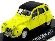 ATLAS 1/43 PRESSOFUSO 1981 CITROEN 2CV 2CV6 SPECIAL IN GIALLO CON TETTO NERO