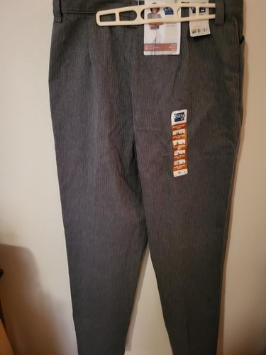 Riders Lee Womens Grey Pinstripe 16 L Slash Pocket Pant Misses 136 7066 36 W 34 - Picture 13 of 24