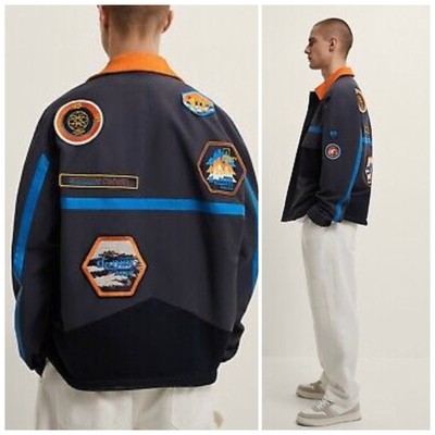 New Zara Mens Contrast patch outdoors 