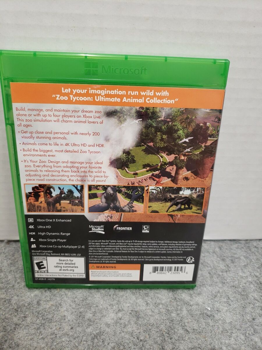 Zoo Tycoon Remastered - Microsoft Xbox One [Ultimate Animal Collection] NEW