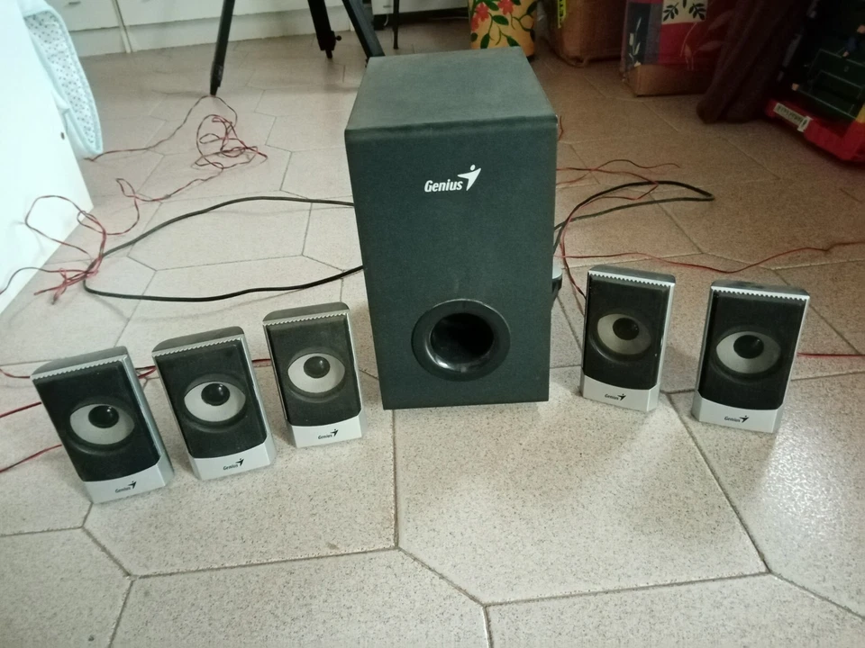  IMPIANTO AUDIO 5.1  SISTEMA AUDIO TV SUPER SOUND Genius - Immagine 2 di 4