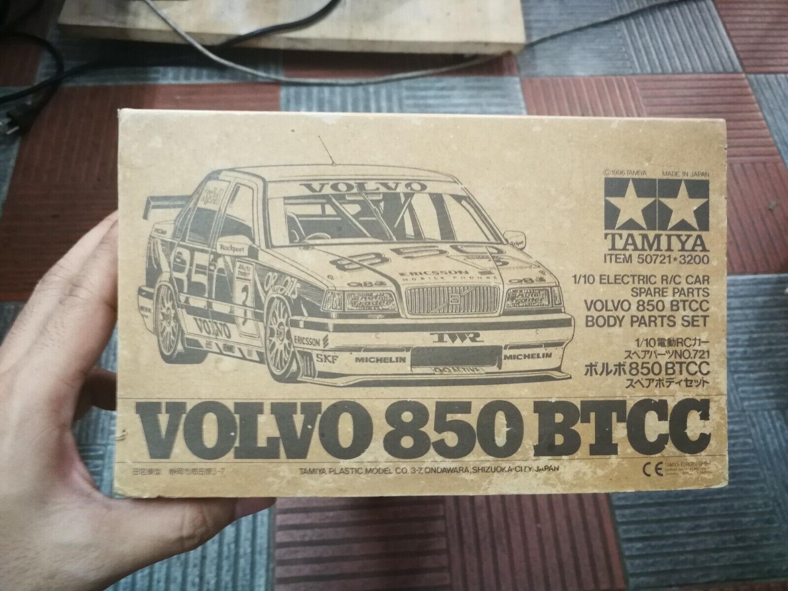 Vintage Tamiya 50721 Volvo 850 BTCC Body set for FF01/FF02/TA02