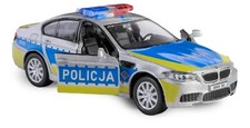 Modellino auto polizia polacca BMW M5 giocattolo pressofuso RMZ City scala 1:34-1:39 Daffi
