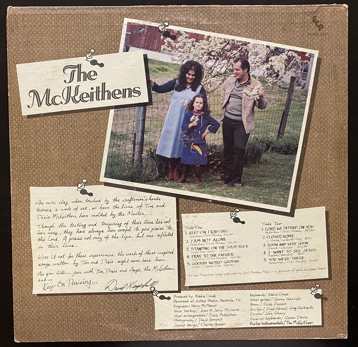 United Pentecostal Church- The McKeithens Keep On Praising LP