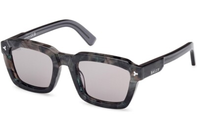 BALLY BY0107-H 05A Grey Havana Square Plastic Sunglasses Frame 52-22-145