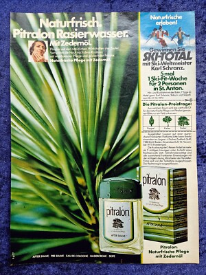 Pitralon After Shave, Original Advertising from 1977
