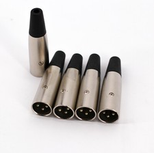 XLR Male Stecker 5er Set Packung für Kabel 3...