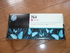 09/2019 HP-764 Magenta(C1Q14A)300ml Genuine HP ink cartridge.Designjet T3500 NEW