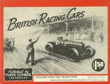1920's British Racing Cars England Grand Prix Sunbeam M.G. Aston- Martin CLYMER