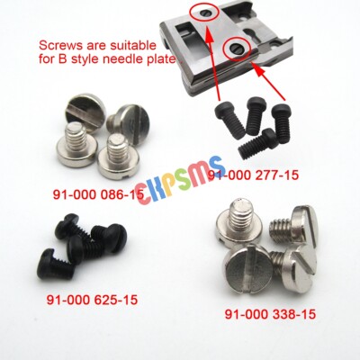 4SET Schraube FÜR PFAFF 335 335G NADELPLATTE&BASE&Nähen Zähne&POSITION FINGER(B)