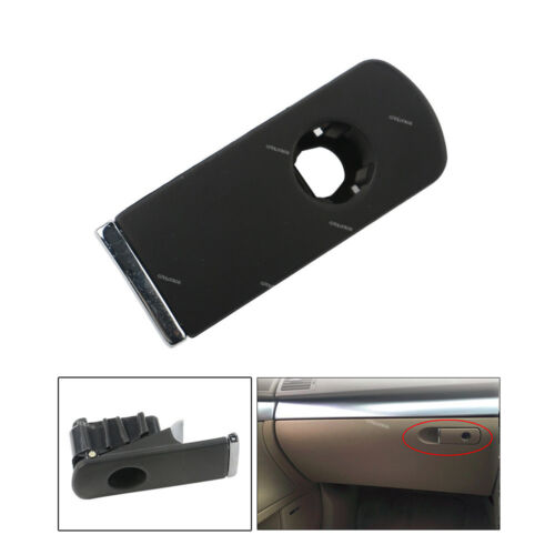 Glove Box Lock Lid Handle With Hole Black ABS For Audi A4 8E B6 B7 2001-2007 New - Imagen 1 de 6
