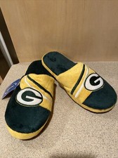 Green Bay Packers NFL Men's Slide Slippers, Size XL 13/14 NWT