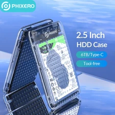 Pixero USB 3.0 2.5" External HDD SSD Enclosure Hard Drive Case SATA 3.0 UASP