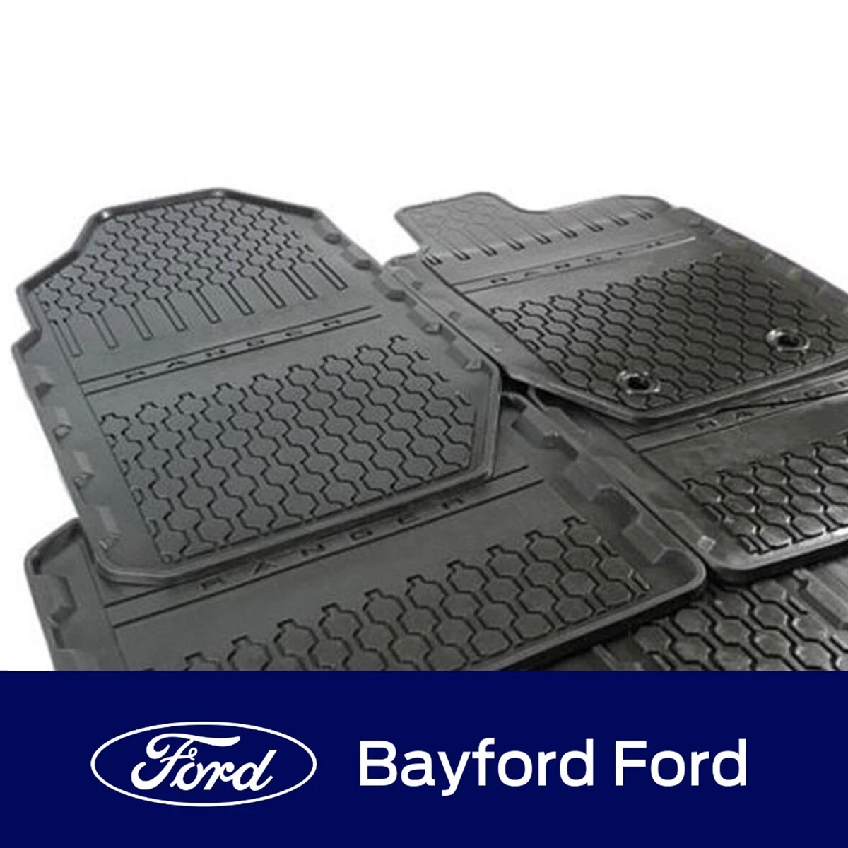 GENUINE FORD RANGER PX RUBBER FLOOR MATS SUPER SINGLE CAB SET OF 5