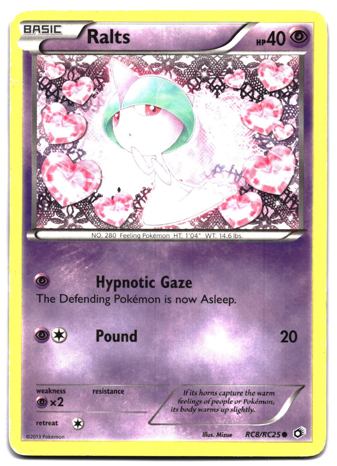 Ralts RC8/RC25 Holo Common Legendary Treasures: Radiant Collection Pokemon