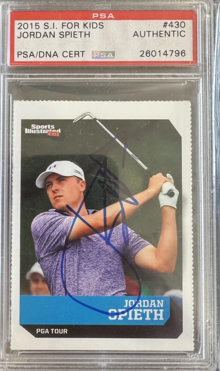 Jordan Spieth Golf Autographed Sports Trading Cards & Accessories