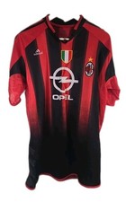 Vintage AC Milan Jersey 2004 Home Opel Adidas Soccer Shirt Mens Size XL Retro
