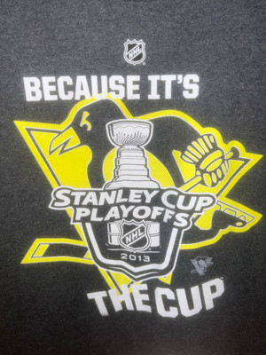 240 NHL Pittsburgh Penguins Stanley CUP 2013 T-SHIRT VON ALSTYLE Größe Small.