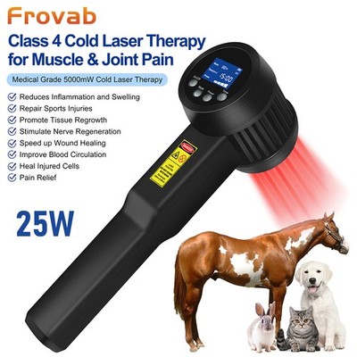25W Cold Laser Physical Therapy Machine for Dog/Horses Super Pulsed 905nm Laser 