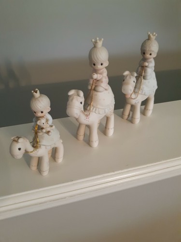 🐪 Vintage Enesco Precious Moments Three Wise Men Camels Set 1987 #108243 Small