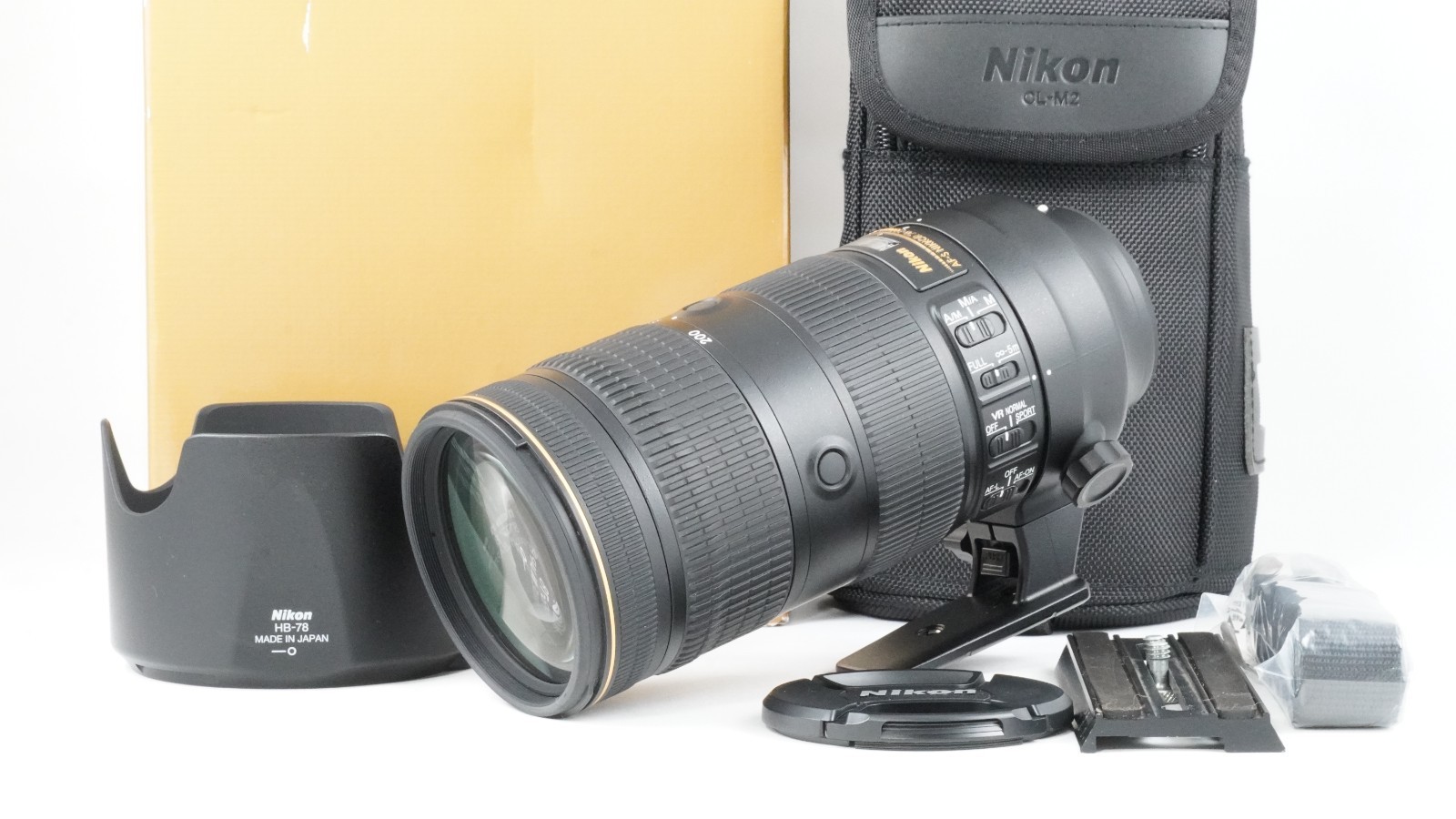 Nikon AF-S Nikkor 70-200mm F2.8E FL ED VR N SWM IF Lens From Japan #232