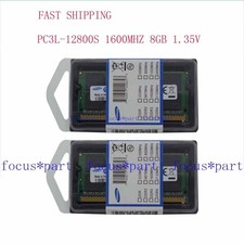 16GB 2x 8GB PC3L-12800S DDR3L 1600 MHz 204-pin So-dimm Laptop Memory Ram 1.35V