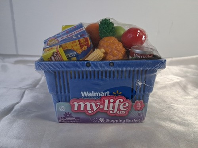 #ad #ad My Life as Walmart Shopping Basket Food Vegs Fruits Toys Play for Doll NEW 2021 $12.00