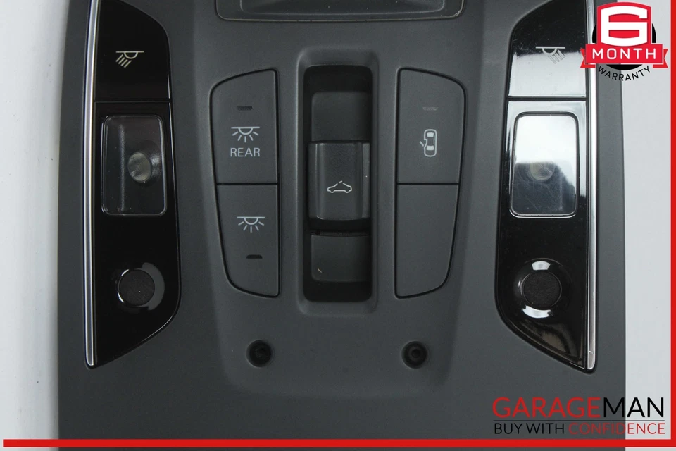 12-18 Audi A7 A6 Lámpara de luz domo interior superior delantera negra OEM Foto 3 de 4