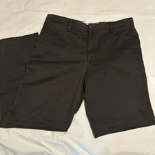 Dockers ~ Men's 34x30 Flat Front Classic Fit Signature Charcoal Pants